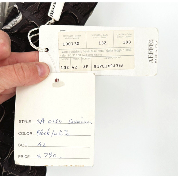 Vintage Alberta Ferretti Womens Swimwear Bodysuit Size 42/ US 6 80's Sexy Beach - Picture 8 of 9